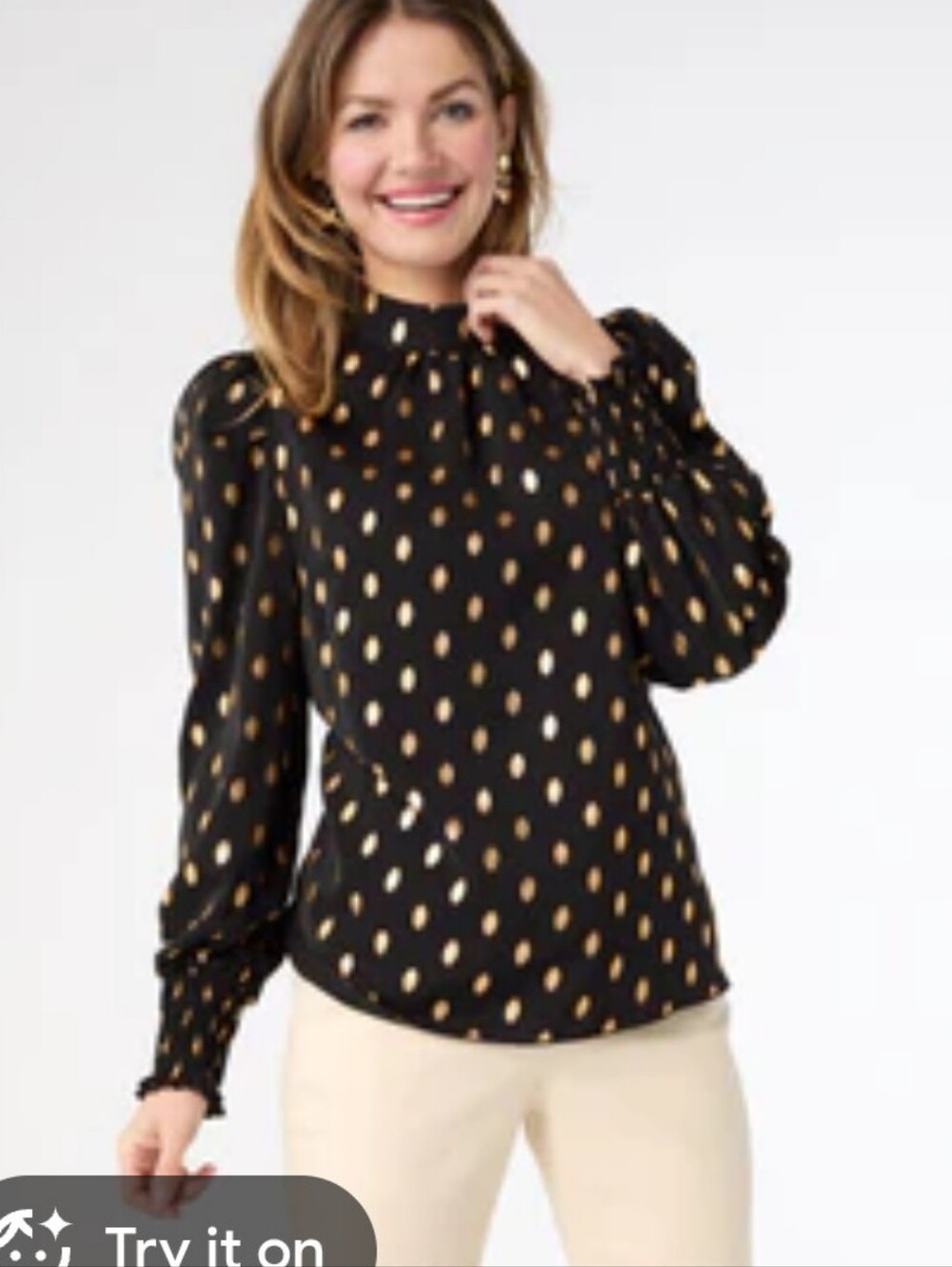 COCO+ CARMEN Darina Metallic Dot Blouse - XS 🆕